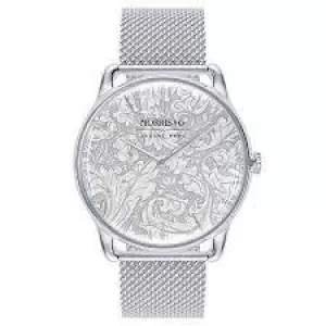 image of August Berg x Morris & Co Pure Silver Bachelors Button Ss Mesh 38Mm Watch M1BB0538E20MSL