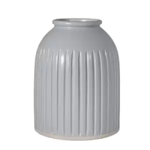 Image of Sass & Belle Grooved Vase Large Grey