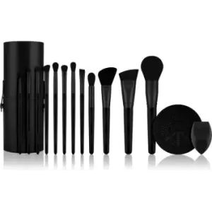 image of Luvia Cosmetics Prime Vegan Pro Brush Set Black Edition 12 pc