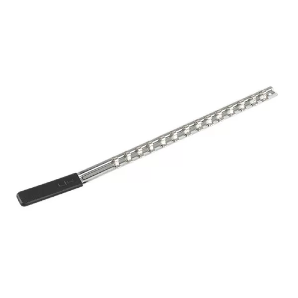 Image of Genuine SEALEY AK1414 Socket Retaining Rail with 14 Clips 1/4Sq Drive
