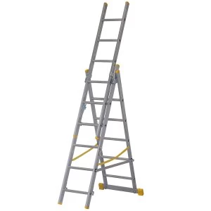 image of Werner 725 Series X4 Combination Ladder 1.85m