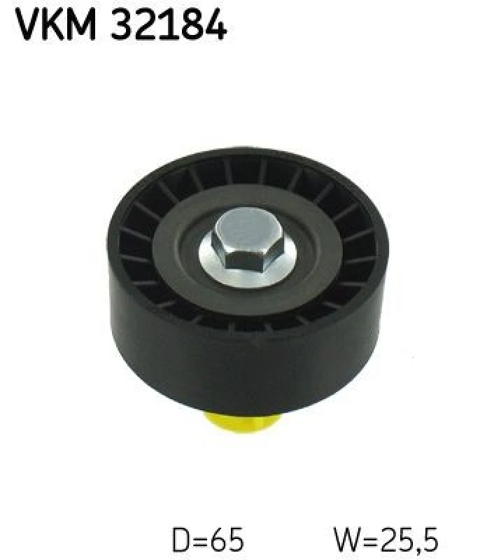 Image of SKF VKM 32184 Idler Pulley with fastening material Deflection/Guide Pulley,v-ribbed belt (312)