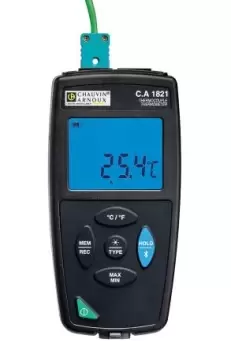 Image of Chauvin Arnoux CA 1821 E, J, K, N, R, S, T Input Wired Digital Thermometer, for Temperature measurement Use