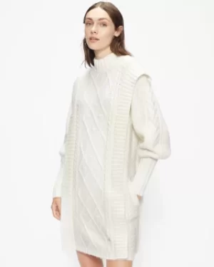 Image of Ted Baker Cable Knit Sweater Dress
