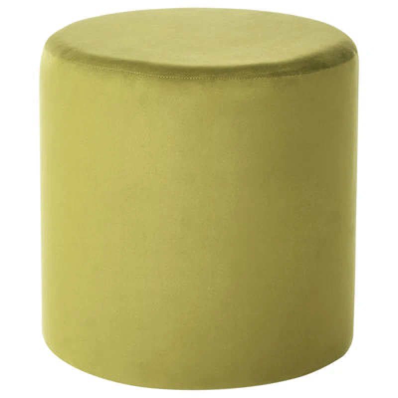 Image of Beliani Pouffe Lovett Velvet Olive Green