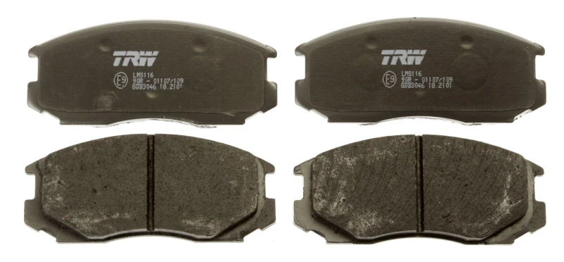 Image of TRW GDB3046 Brake pad set not prepared for wear warning indicator Brake Pad Set,disc brake (402)