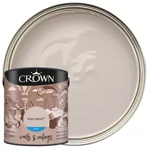 image of Crown Matt Emulsion Paint - Linen Blend - 2.5L