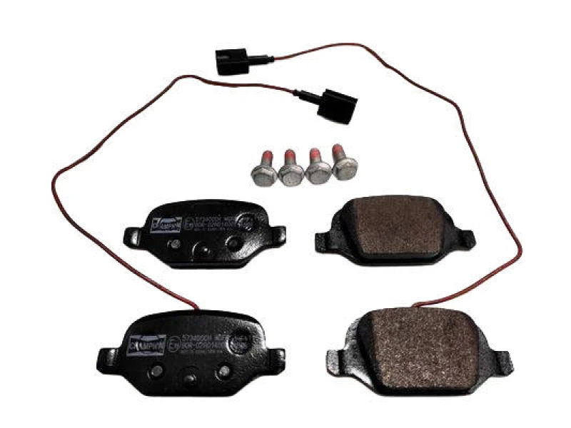 Image of CHAMPION 573400CH Brake pad set incl. wear warning contact Brake Pad Set,disc brake (402)