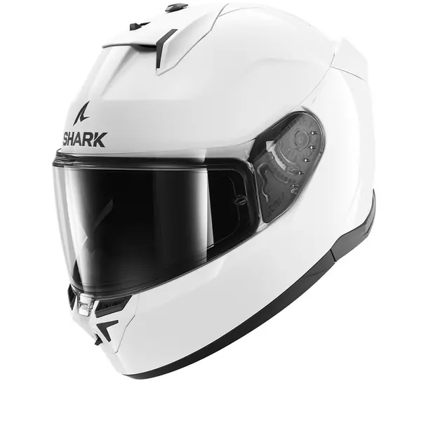 Image of Shark D-Skwal 3 Blank White Azur WHU Full Face Helmet Size L