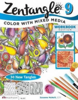 Image of Zentangle. 9 Color with Mixed Media by Suzanne Mcneill Czt Paperback