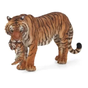 image of PAPO Wild Animal Kingdom Tigress with Cub Toy Figure, Three Years or Above, Multi-colour (50118)