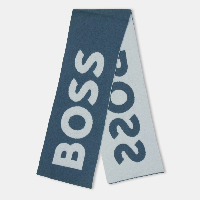 Image of Boss Mens Feodoro Midweight Scarf Turq/Aqua male One Size
