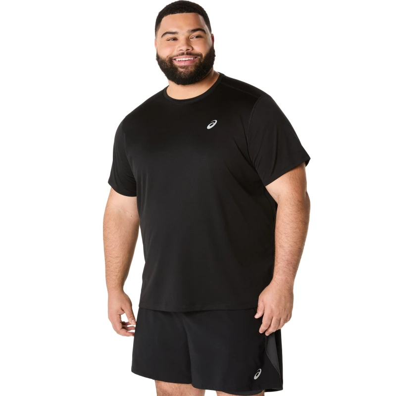 Image of Asics Core Ss Top Running Mens Black male Medium