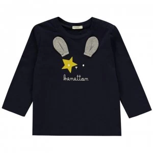 Benetton Benetton Bunny T Shirt - 13C Navy