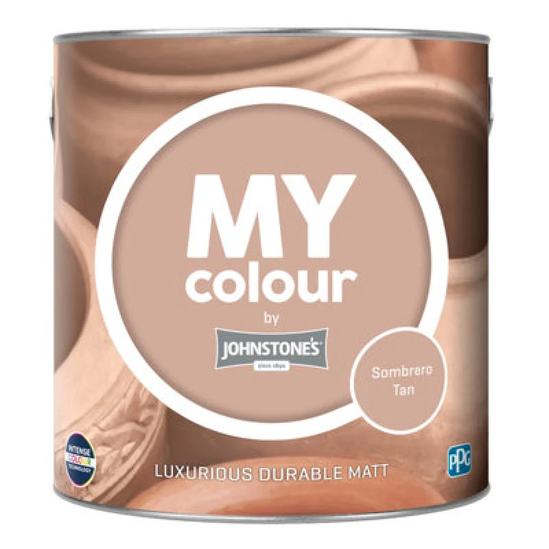 Image of Johnstone's My Colour Durable Matt Paint Sombrero Tan - 2.5L
