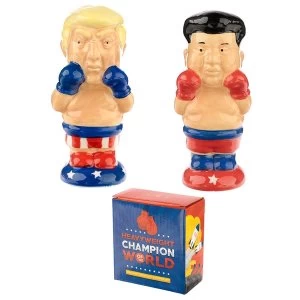 Image of Boxer President and Rocket Man Salt and Pepper
