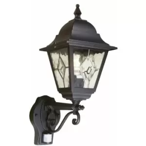 Image of Loops - IP43 Wall Light Sconce Black LED E27 100W Bulb External d01993