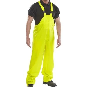 image of Bdri Weatherproof Large Super B Dri Protective Trousers and Bib Yellow