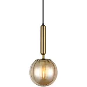 Italux Ravena Modern 1 Light Slim Pendant Ceiling Light, E27 LED