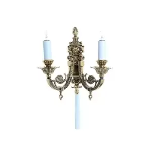 Image of Impex Chelsea Polished Brass Candle Wall Lamp