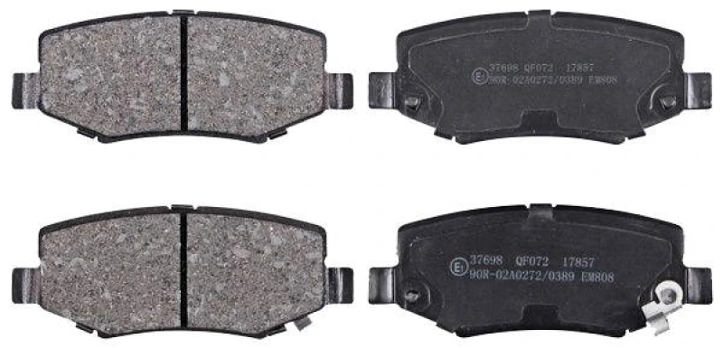 Image of A.B.S. 37698 Brake pad set with acoustic wear warning Brake Pad Set,disc brake (402)