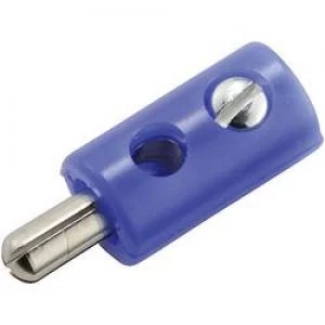 image of Mini jack plug Plug straight Pin diameter 2.6mm Blue