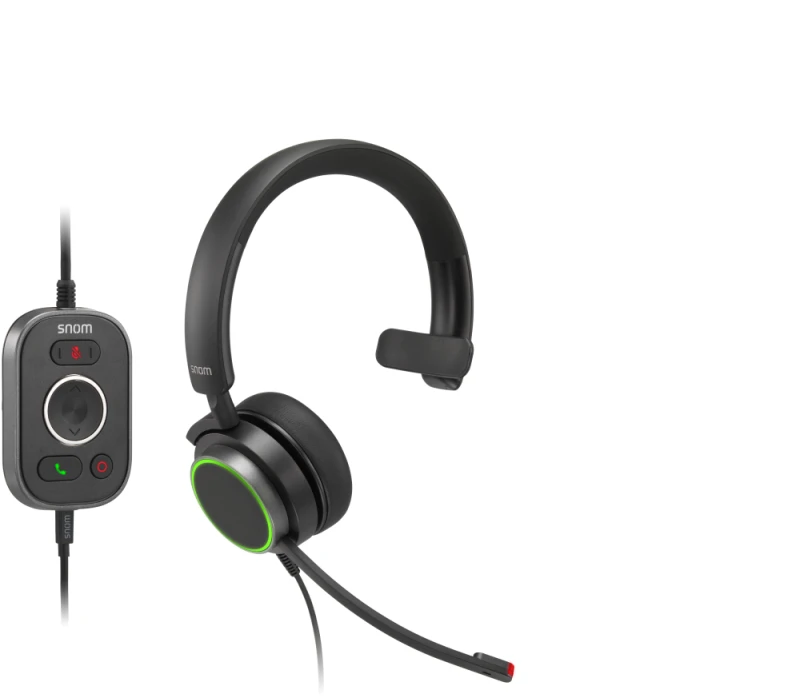 Image of Snom A330M Headset Wired Head-band USB Type-A Black