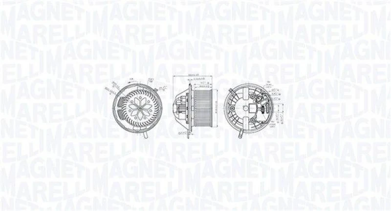 Image of MAGNETI MARELLI Blower motor MAGNETI MARELLI 069412760010