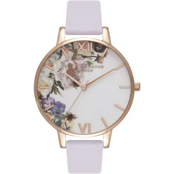 Image of Enchanted Garden Parma Violet & Rose Gold Watch