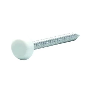 image of Wickes PVCu White Fascia Fixing Nails 50mm Pack 50