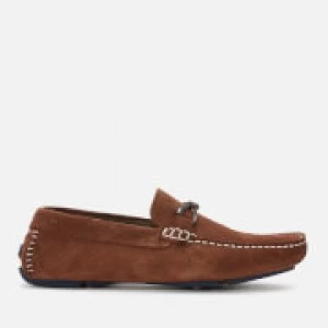 Image of Ted Baker Mens Cottn Suede Driving Shoes - Tan - UK 10