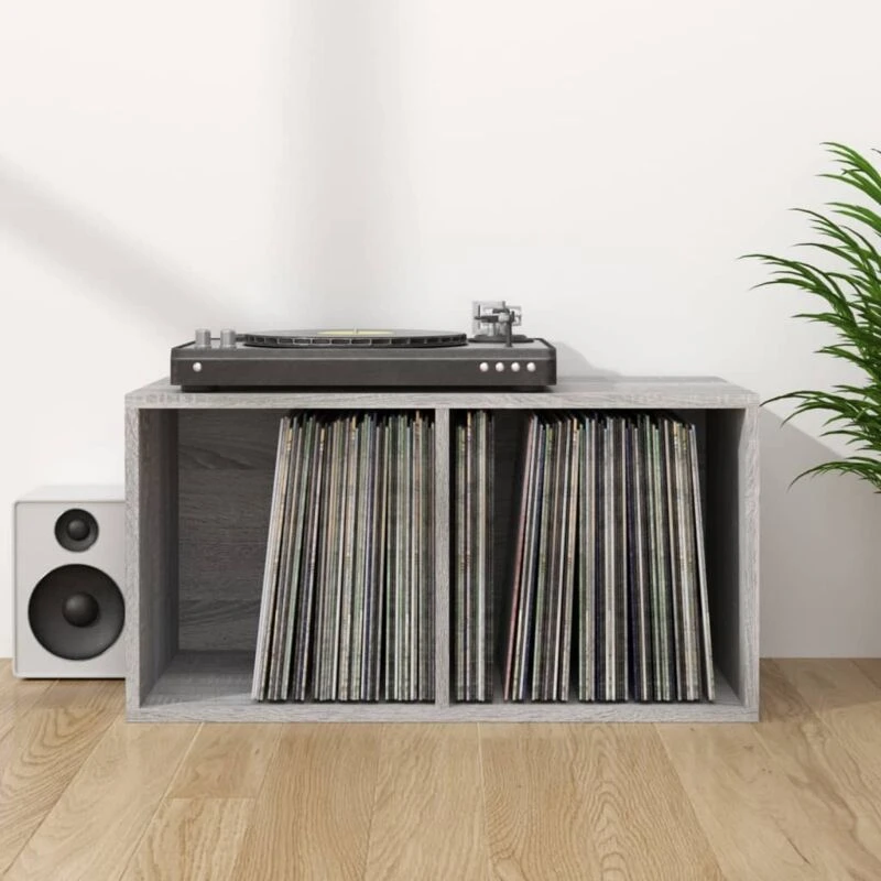 Image of VIDAXL Vidaxl - Vinyl Storage Box Grey Sonoma 71x34x36cm Engineered Wood 8720286953839