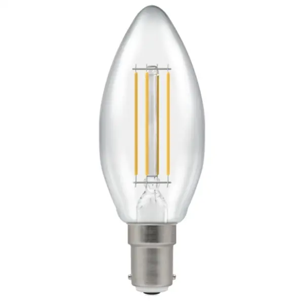 Image of Crompton LED Candle Filament Non-Dim Clear 4.2W 2700K SBC-B15d