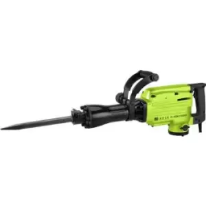 Image of Zipper ZI-ABH1500D Hex shank-Heavy duty hammer drill chisel 1500 W 45 J incl. case, incl. accessories
