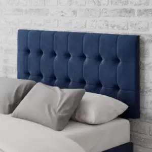 Image of Sinatra Plush Velvet Headboard Navy