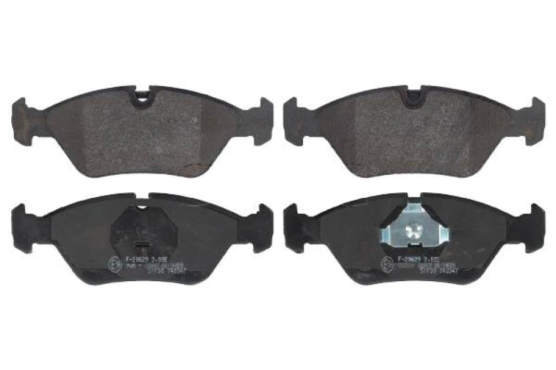 Image of SWAG 20 91 6026 Brake pad set Front Axle, prepared for wear warning indicator, with piston clip Brake Pad Set,disc brake (402)