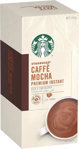 Image of Starbucks Caffe Mocha Premium Instant Coffee 5 Sticks