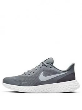 image of Nike Revolution 5 Junior Trainer - Grey White