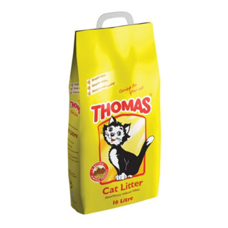 Image of Thomas Natural Minerals Cat Litter 16 Litre