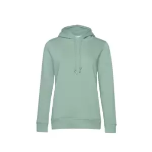 Image of B&C Womens/Ladies Organic Hoodie (M) (Sage Green)