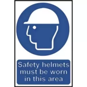 image of Safety Helmets Must Be Worn in This Area - Sav (400 X 600MM)