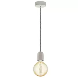 Image of Eglo Yorth Slim Pendant Ceiling Light Grey