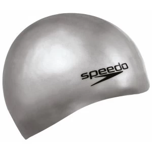 Image of Speedo Moulded Silicone Caps Senior Grey