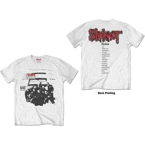 Image of Slipknot - Iowa Track List Unisex Large T-Shirt - White