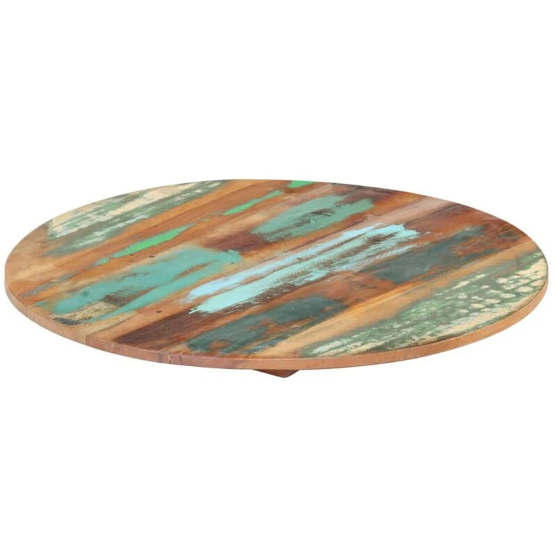 Image of VIDAXL Round Table Top 50cm 15-16mm Solid Reclaimed Wood Vidaxl 8719883793801
