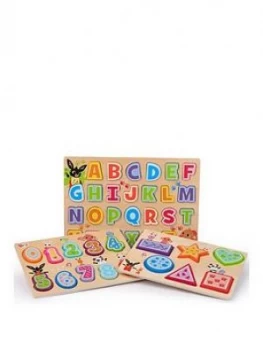 Image of Bing Bing Number/Alphabet/Shape Puzzle Pack Of 3