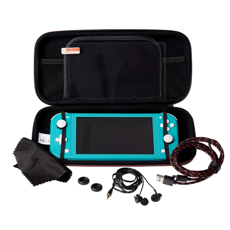 Image of Maplin Hard Case and Cable Kit for Nintendo Switch with Earphones