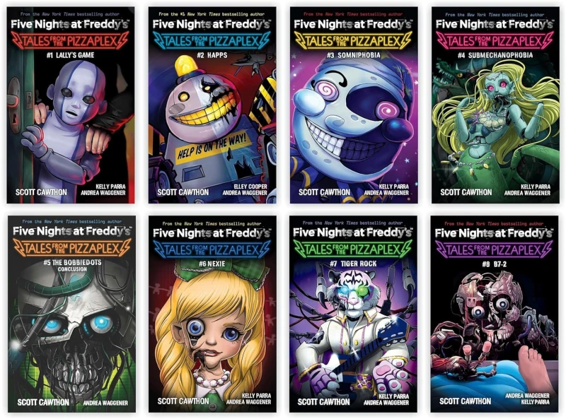 Image of Five Nights At Freddy's Tales From The Pizzaplex Series 8 Book Set By Scott Cawthon Scott Cawthon Books