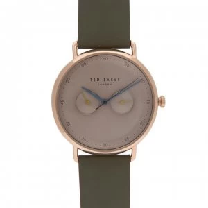 Image of Ted Baker Khaki Watch - Rose gold