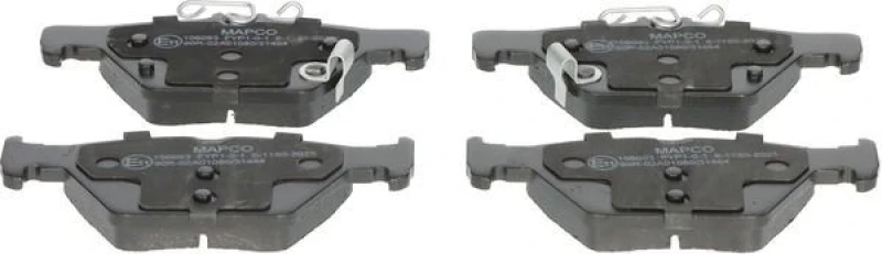 Image of MAPCO 106093 Brake pad set Rear Axle, with acoustic wear warning Brake Pad Set,disc brake (402)